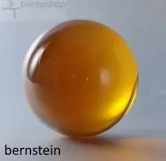 Farbige Vollglaskugel bernstein