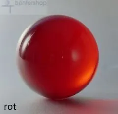Farbige Vollglaskugel rot