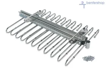 Ausziehbarer Hosenhalter, Einschubseite links.
