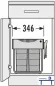 Preview: Mülleimer-Auszug, aber einer Schrankbreite von 40 cm - dreifach Mülltrennung