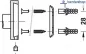 Preview: Borhrbild für die unsichtbare Befestigung der Wandgarderobe ES30