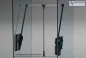 Preview: Garderobenlift mit einer Tragkraft von 12 bis 20 kg, einstellbar. Breite 56 bis 90 cm. Kleiderliftfarbe schwarz.