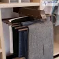 Preview: Hosenauszug für einen Kleiderschrank, Oberfläche mokka. Preview: Hosenauszug für einen Kleiderschrank, Oberfläche mokka.