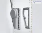 Preview: Kleiderlfift, Tragkraft einstellbar von 12 bis 20 Kg. Breite von 56 bis 90 cm. Distanzrahmen für Türeinschrung, Stärke 20 mm.