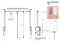 Preview: Kleiderlift für eine innere Schrankbreite von 560 bis 900 mm. Tragkraft und Neigungswinkel der Schwenkarme des Garderobenliftes einstellbar. Belastbarkeit von 12 bis 20 kg.