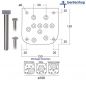 Preview: Tischbein Edelstahl Durchmesser 10 cm - Montagevarianten