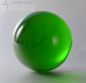 Preview: Reine Kristallglaskugel ohne Einschlüsse, Farbe grün.