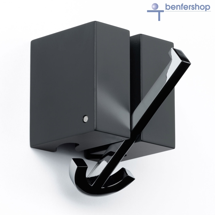 Klapphaken mit Doppelfunktion als Kleiderhaken oder Kleiderbügelhalter