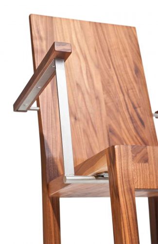 Massiver Stuhl mit Armlehnen-Designstuhl