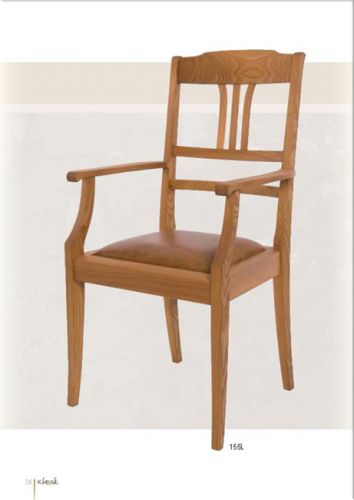 Klassischer Stuhl, Holzstuhl mit Lehne