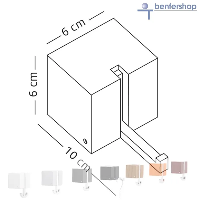 Klapphakengarderobe mit Kleiderbügelhalter oder Garderobenhaken. Material Massivholz in verschieden Farben und Holzarten.