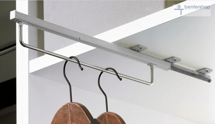 Halterung für Kleiderbügel, ausziehbar - Tragkraft 25 kg