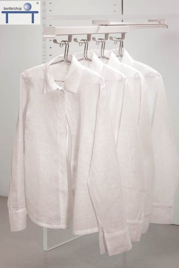 Kleiderstange ausziehbar für 16 Kleider o.  Hemdenbügel