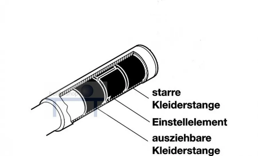 Kleiderstange zum einstecken