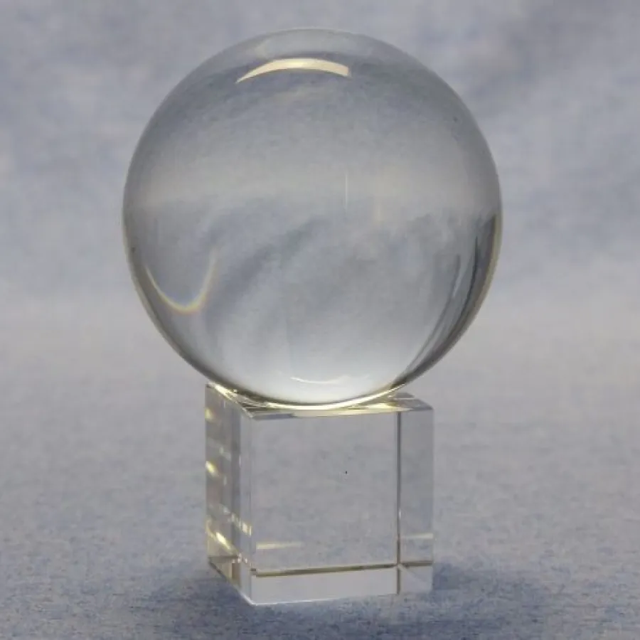 Lensball Durchmesser 60 mm | Sockel 30 mm quader
