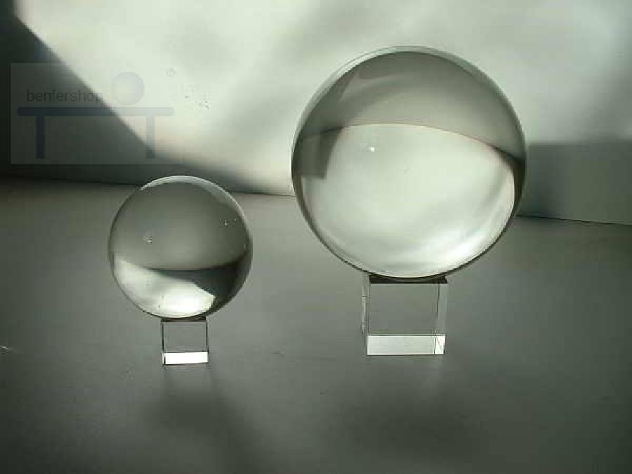Glaskugel Kugel Ständer 50-200 mm Fotokugel aus Glas mit Fehlern 
