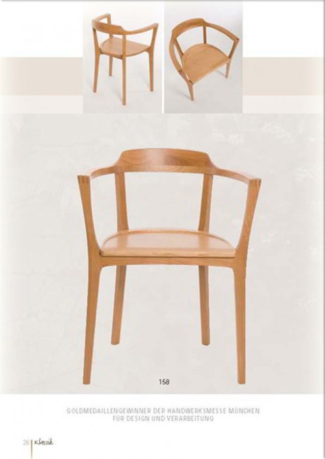 Massivholzstuhl - klassischer Stuhl mit Lehne