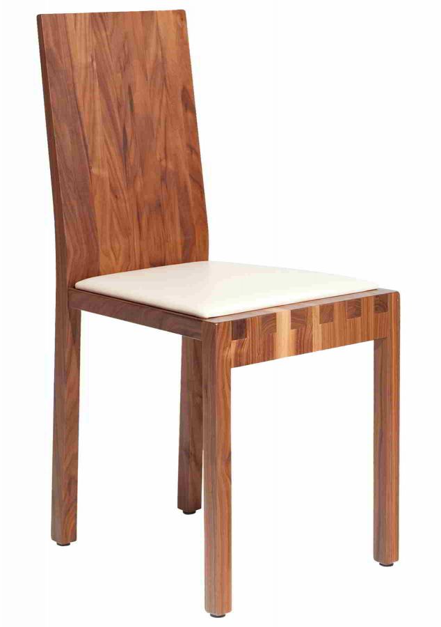 Massiver Stuhl mit Polster-bh101
