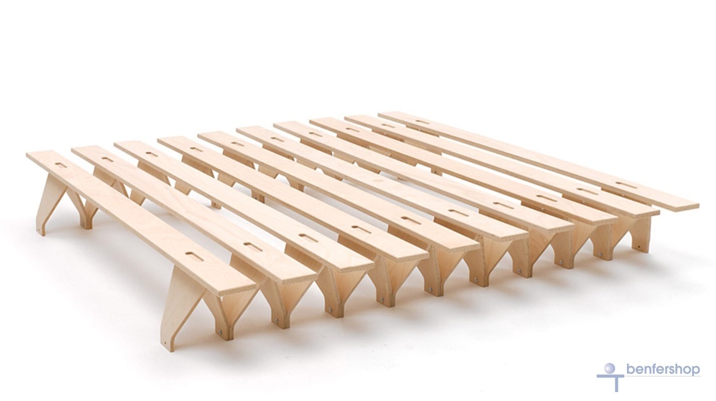 Tojobett - Lieg in der Breite variabel einsetzbar. Breiten von 100 bis 200 cm, als Einzelbett oder Doppelbett.