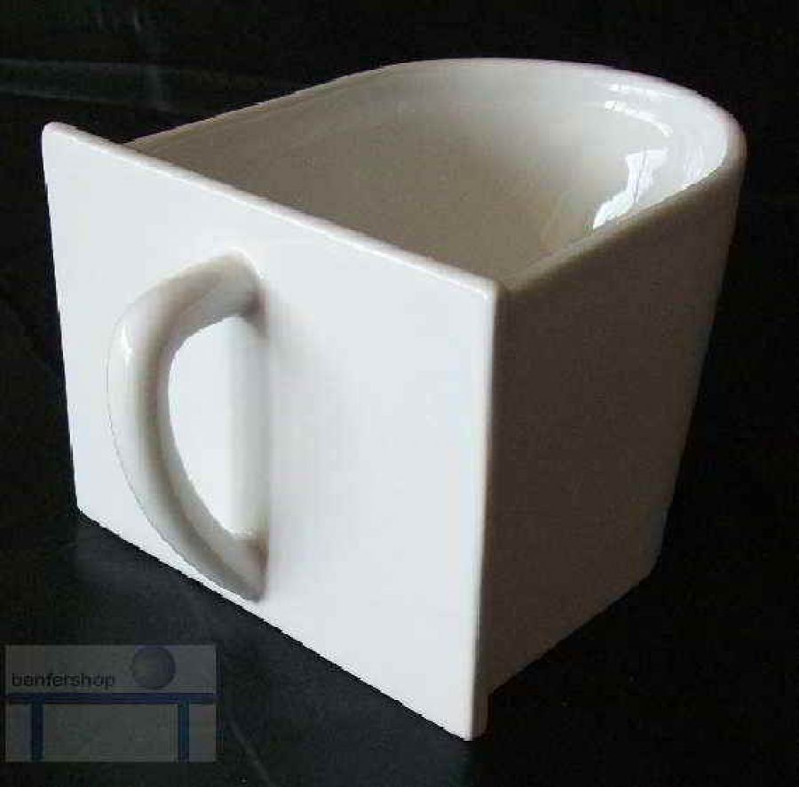 Küchenschütte Keramik weiß