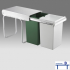 Abfallsammler Double Boy - 2x15 Liter